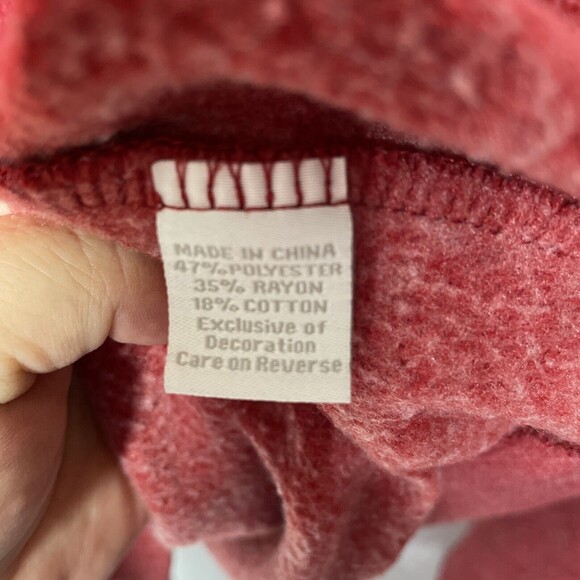 Arizona State University Hoodie Mens Medium Maroon Fleece Sweatshirt Captivating - Picture 7 of 12